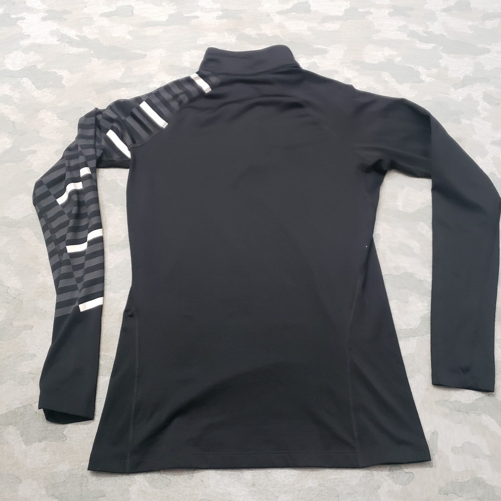 Nike Pro Combat Compression Shirt Womens Large Black Dri-Fit Long Sleeve - Picture 7 of 11